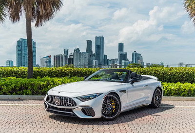 Luxury car rental Miami service - exotic cars lineup