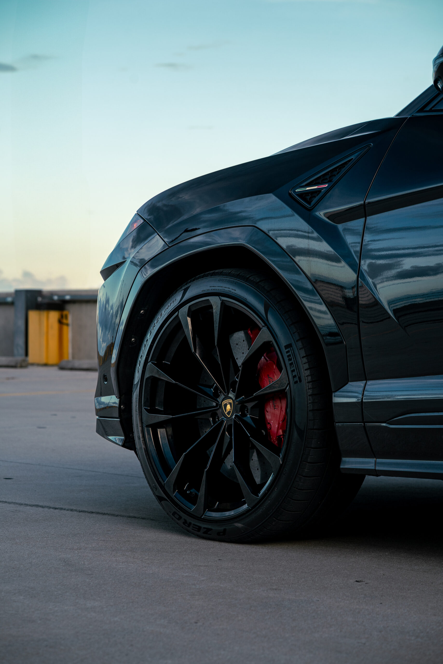 black urus-08 2023 Lamborghini Huracan Evo Black on Black with Yellow Accents MIAMI EXOTIC TOYS (4)