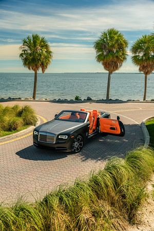 Rolls-Royce Dawn luxury convertible rental in Miami